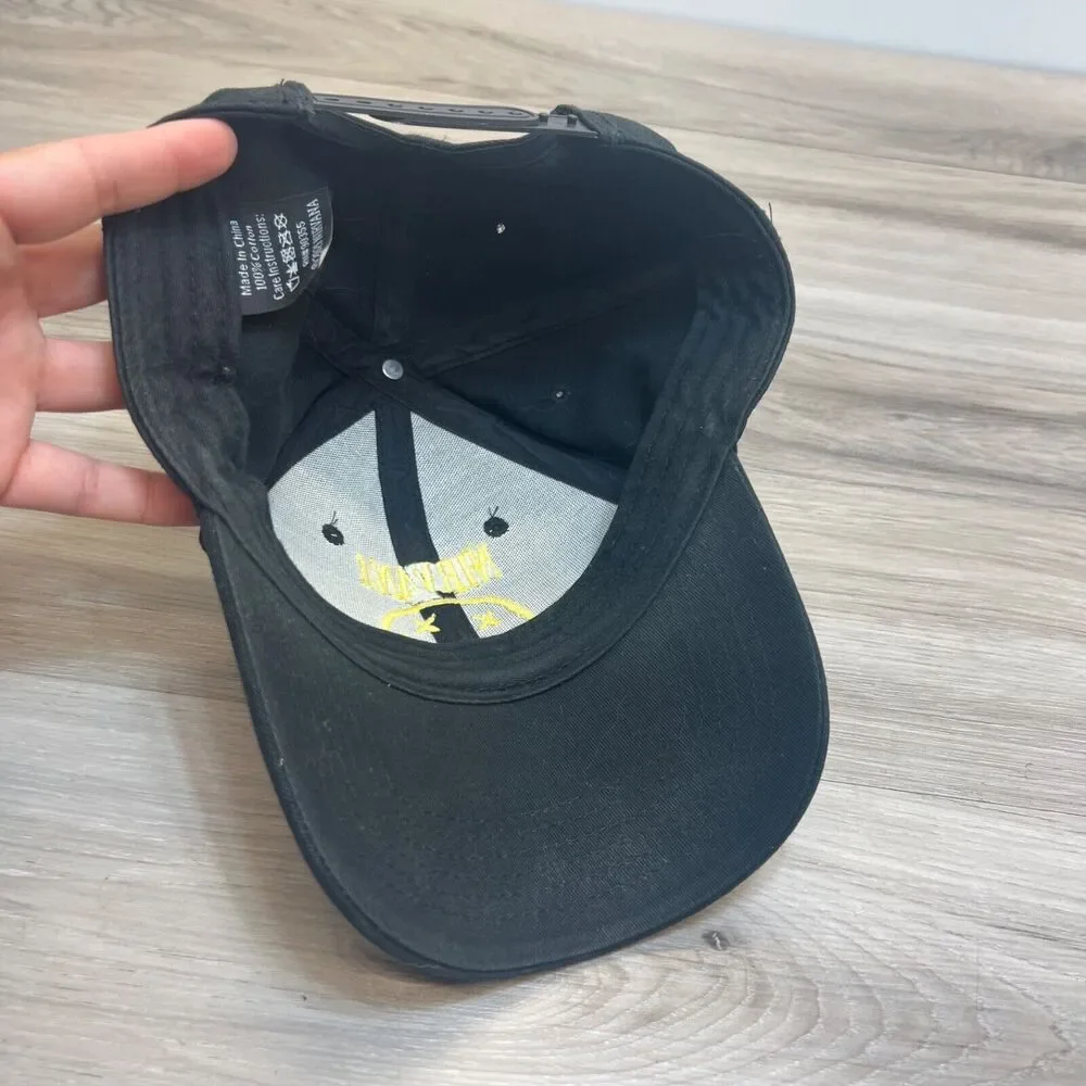 Nirvana Snapback Hat Cap‎ Black Smiley Face Logo Rock/Punk  Music Baseball Cap